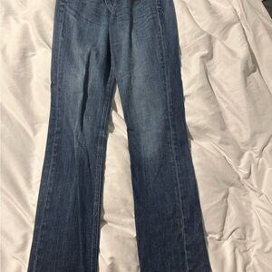 Express Dark Blue Flare Jeans